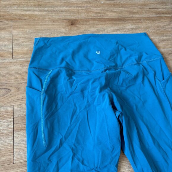 Lululemon Athletic Align HR Yoga Pants Pocket 25” Capture Blue Women’s Size 16 - Picture 5 of 11